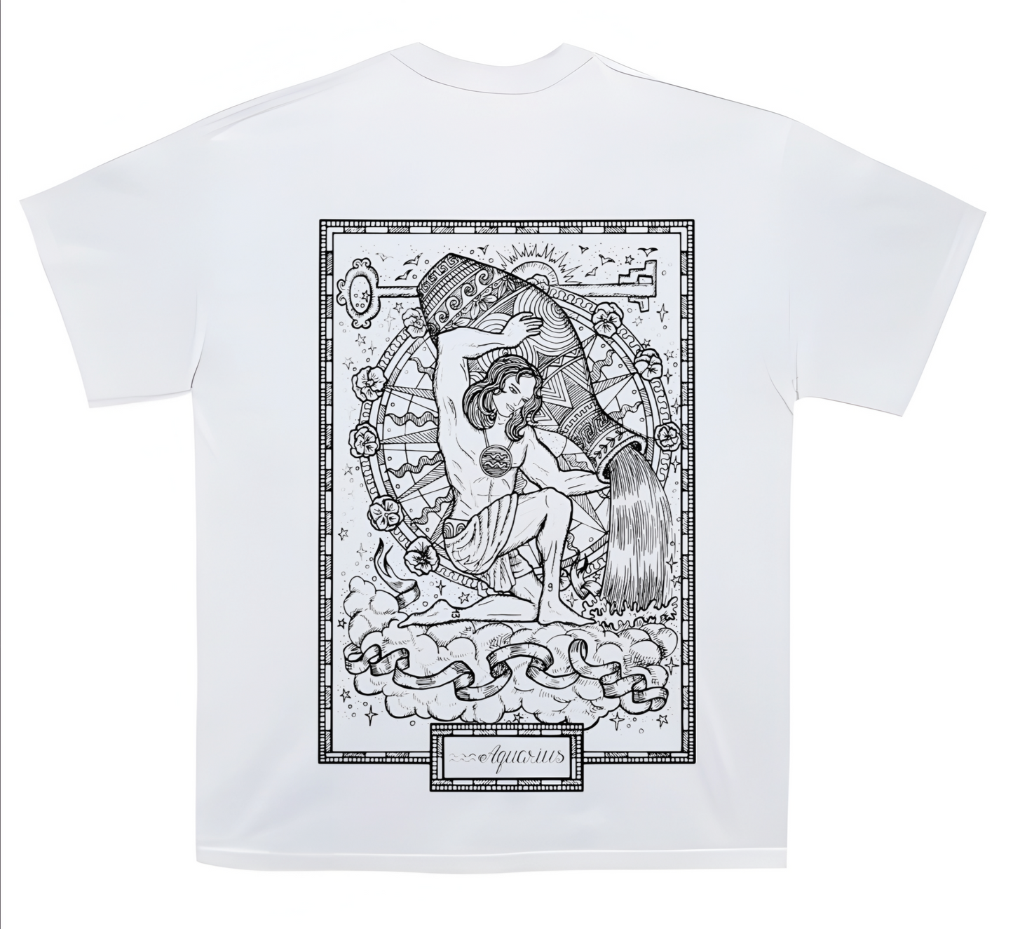 Aquarius Zodiac Graphic T-Shirt